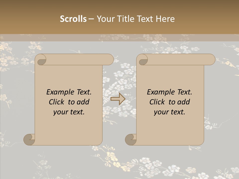 Backdrop Slippery Flower PowerPoint Template