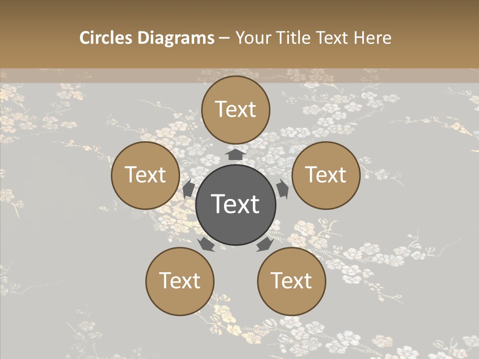 Backdrop Slippery Flower PowerPoint Template