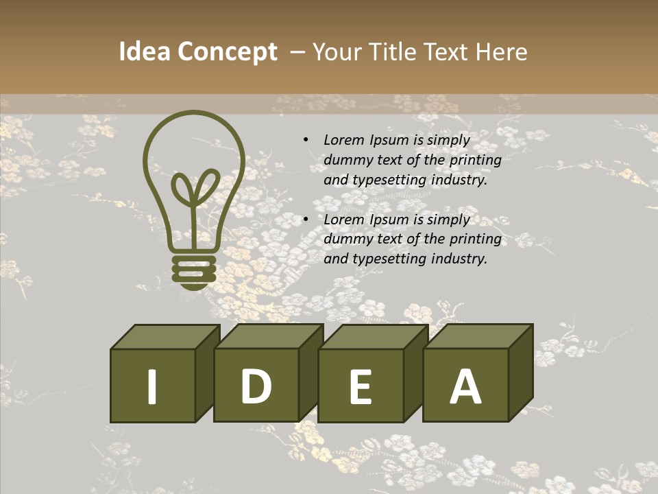 Backdrop Slippery Flower PowerPoint Template