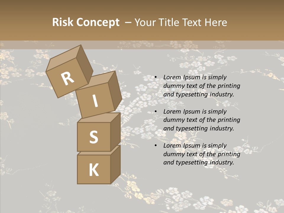 Backdrop Slippery Flower PowerPoint Template