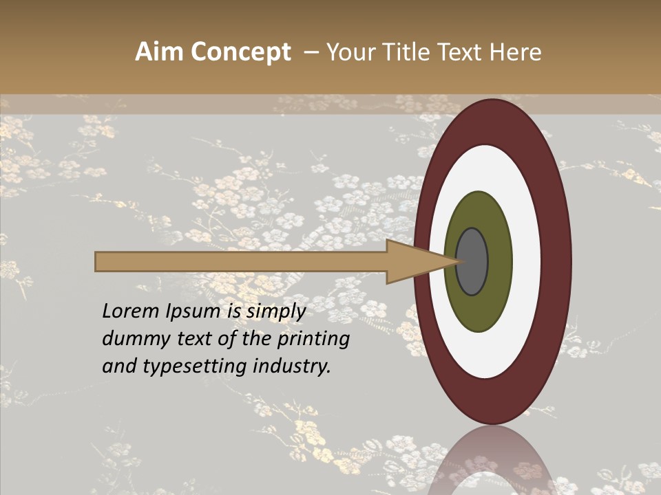 Backdrop Slippery Flower PowerPoint Template