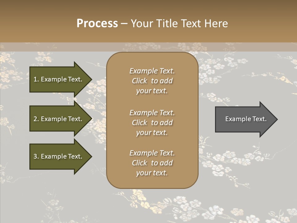 Backdrop Slippery Flower PowerPoint Template