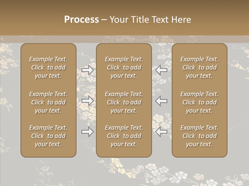 Backdrop Slippery Flower PowerPoint Template