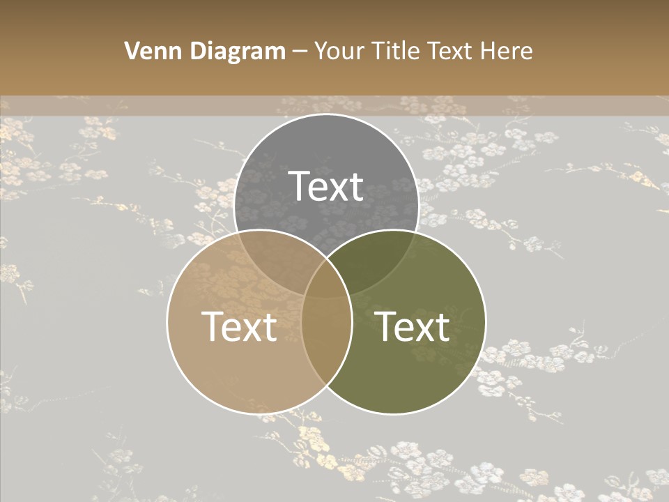 Backdrop Slippery Flower PowerPoint Template