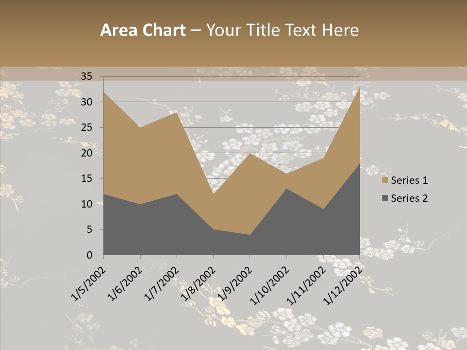 Backdrop Slippery Flower PowerPoint Template