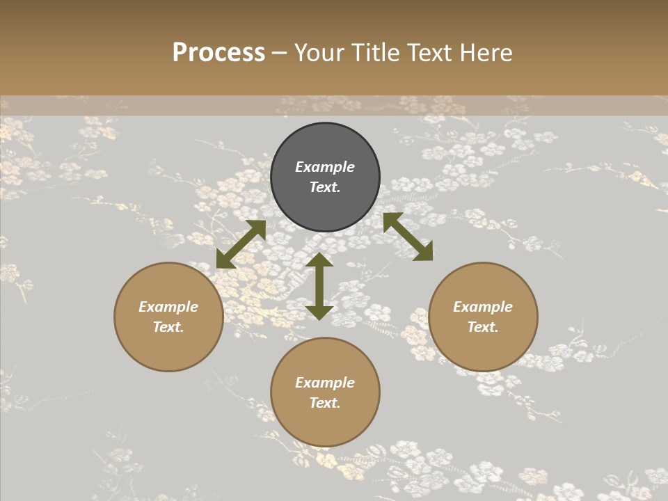 Backdrop Slippery Flower PowerPoint Template