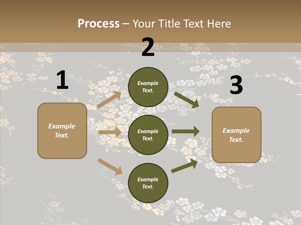 Backdrop Slippery Flower PowerPoint Template