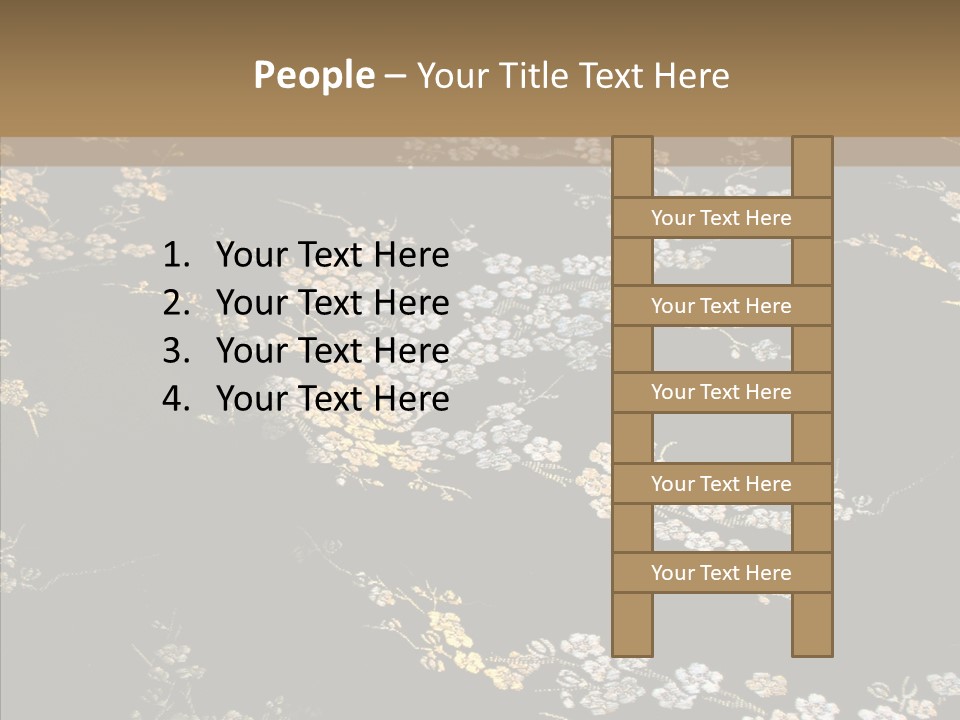 Backdrop Slippery Flower PowerPoint Template