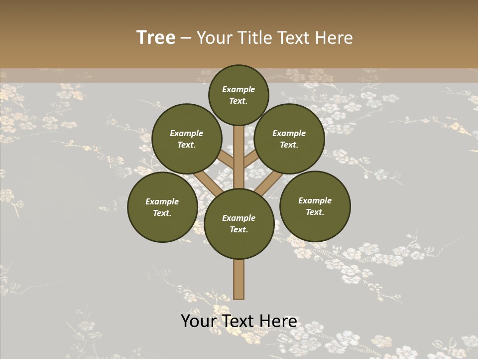 Backdrop Slippery Flower PowerPoint Template