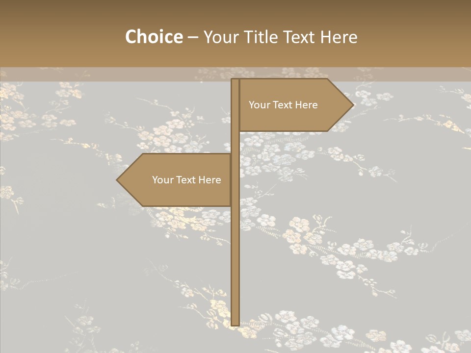 Backdrop Slippery Flower PowerPoint Template