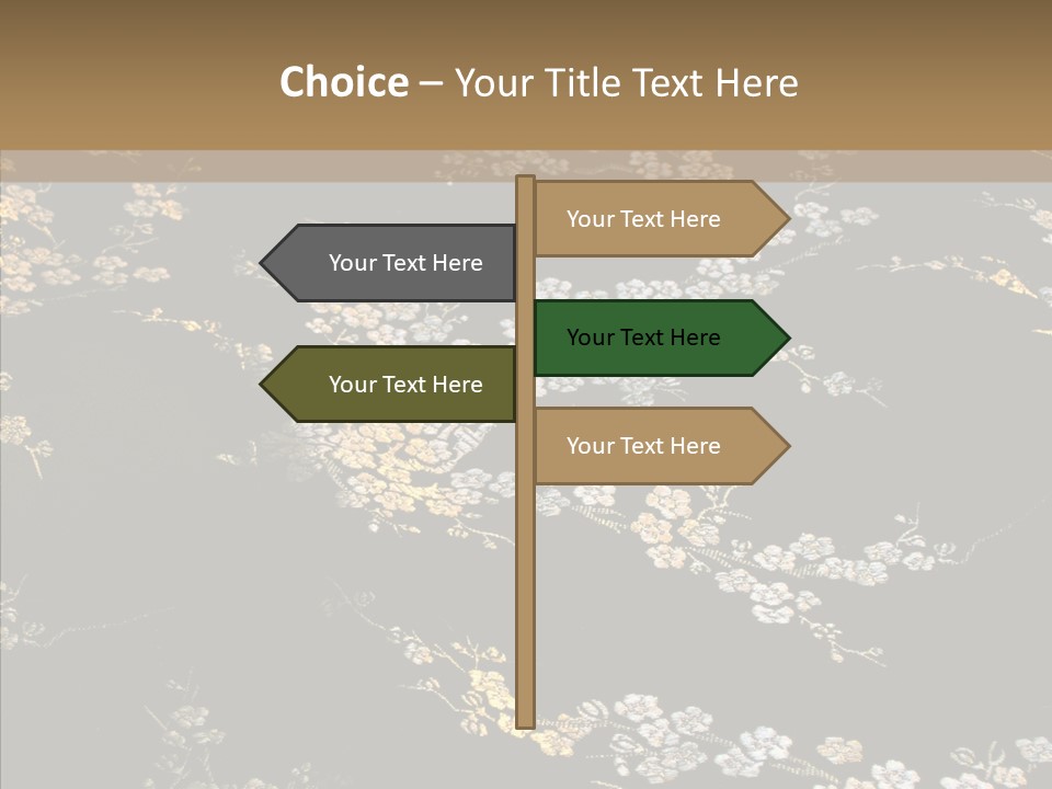 Backdrop Slippery Flower PowerPoint Template