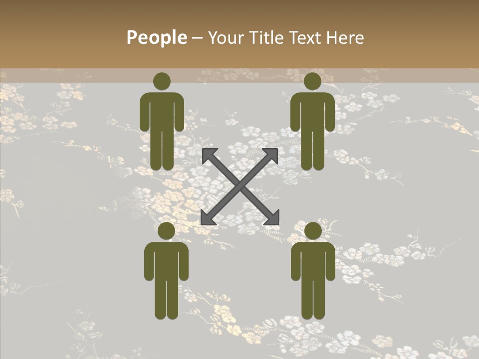 Backdrop Slippery Flower PowerPoint Template