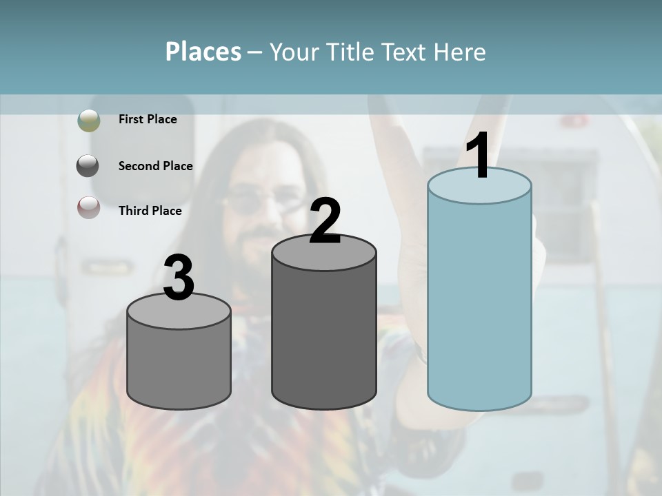 Happy Sign Finger PowerPoint Template