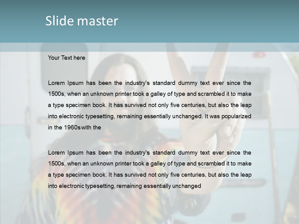 Happy Sign Finger PowerPoint Template