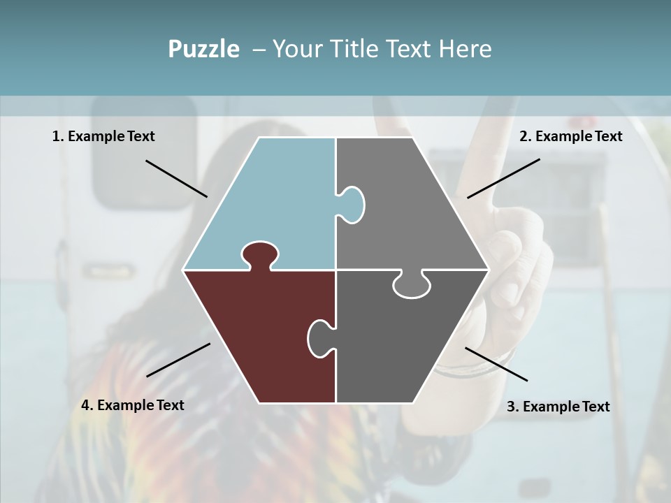 Happy Sign Finger PowerPoint Template