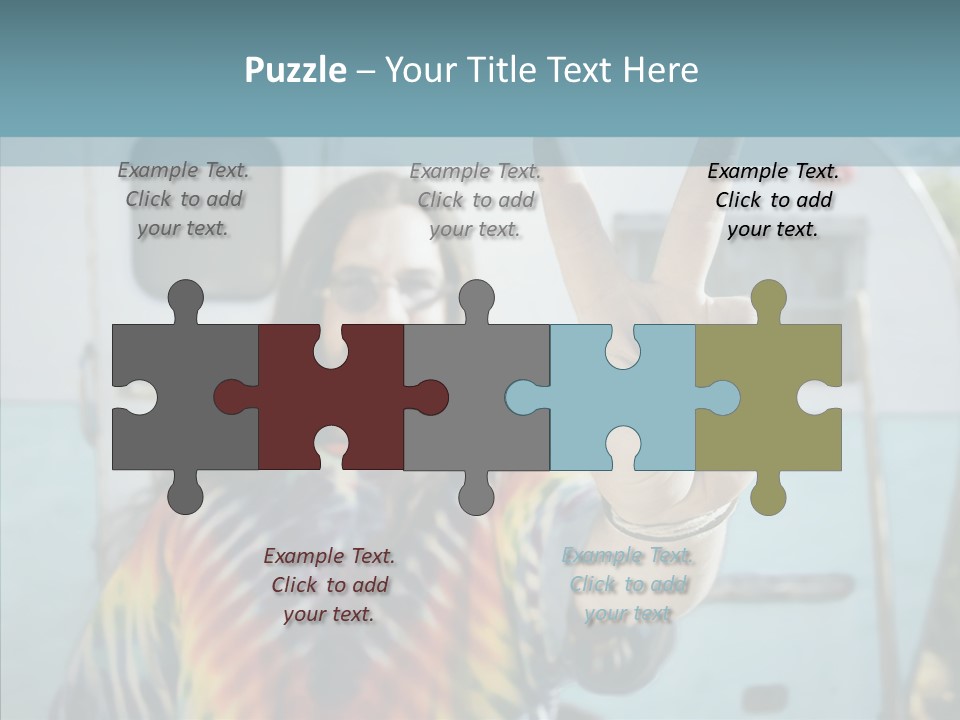 Happy Sign Finger PowerPoint Template