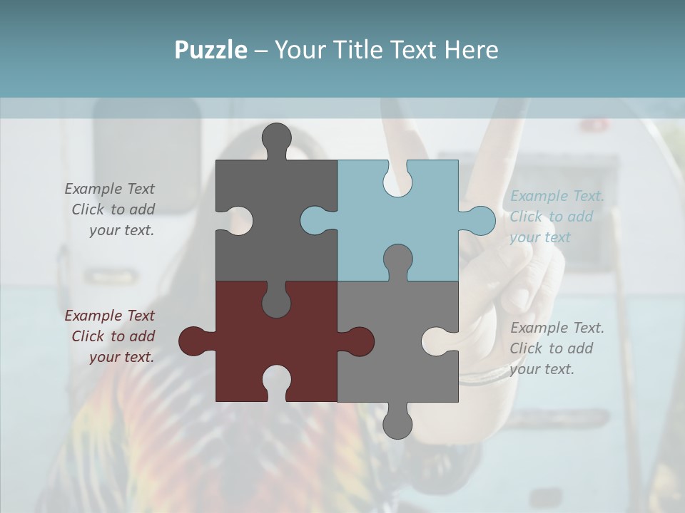 Happy Sign Finger PowerPoint Template