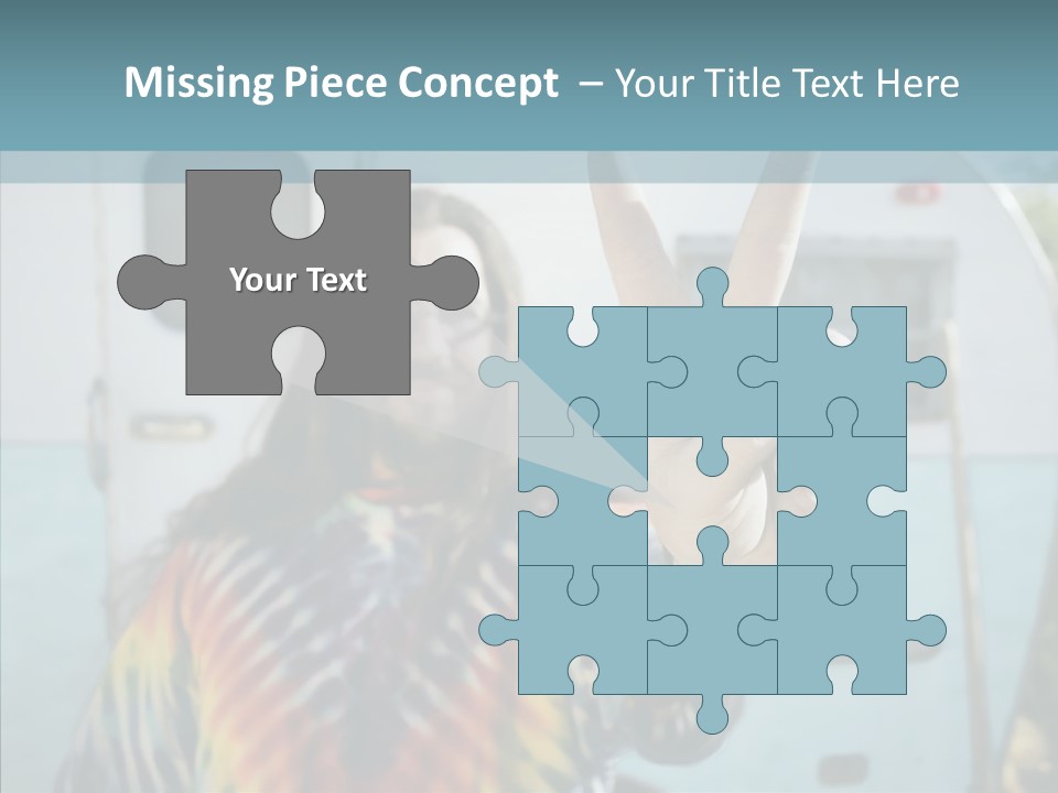 Happy Sign Finger PowerPoint Template