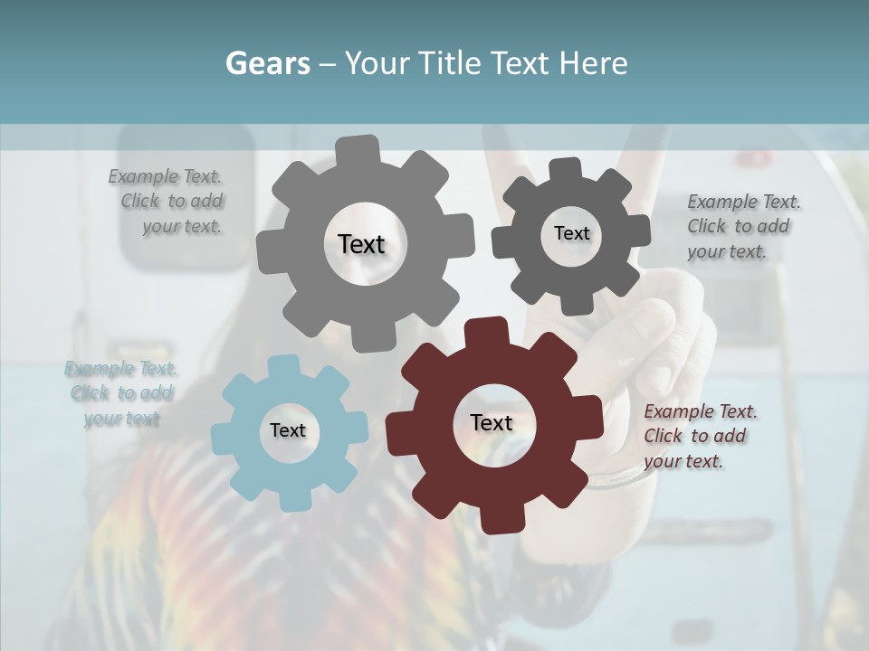 Happy Sign Finger PowerPoint Template