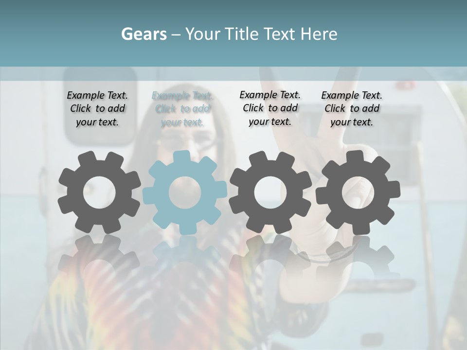 Happy Sign Finger PowerPoint Template