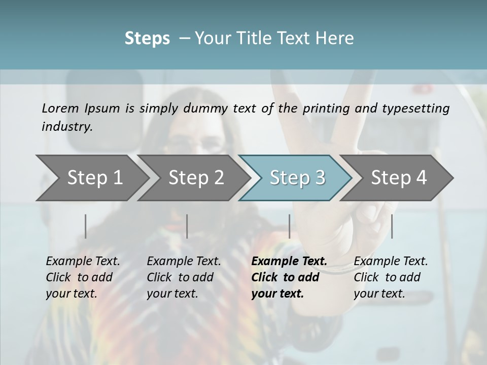 Happy Sign Finger PowerPoint Template