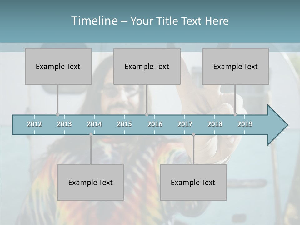 Happy Sign Finger PowerPoint Template