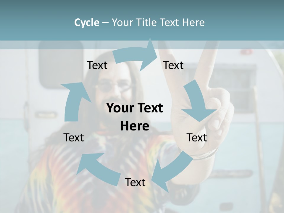 Happy Sign Finger PowerPoint Template