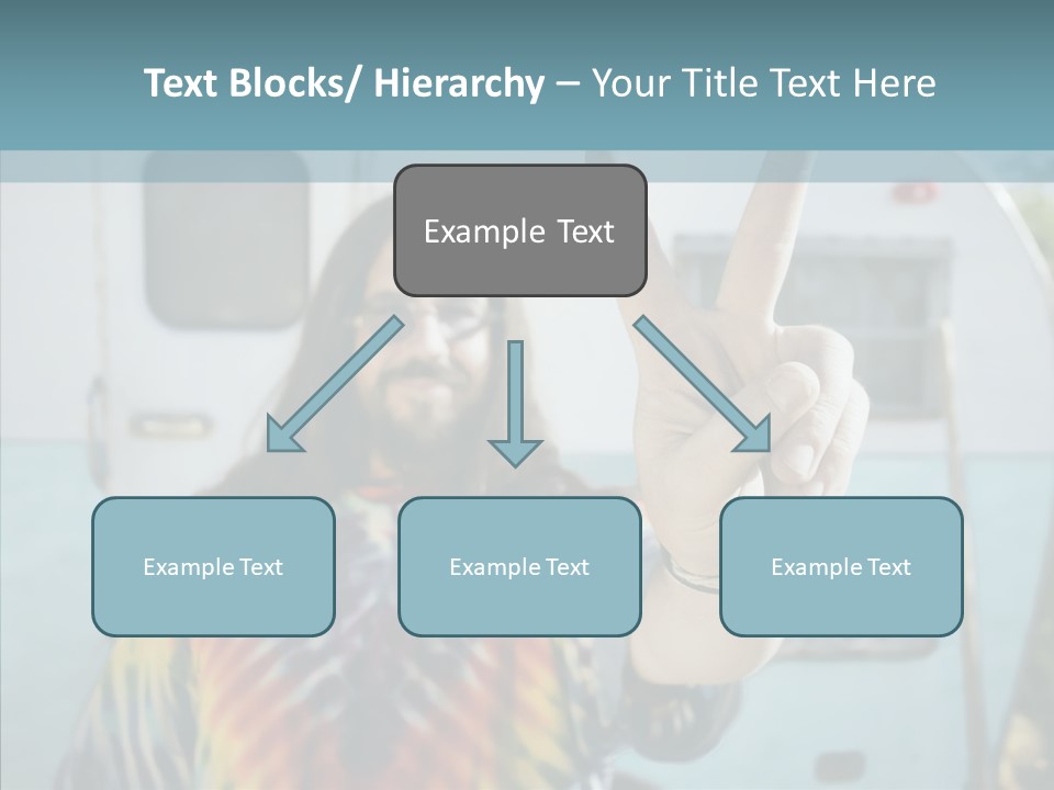 Happy Sign Finger PowerPoint Template