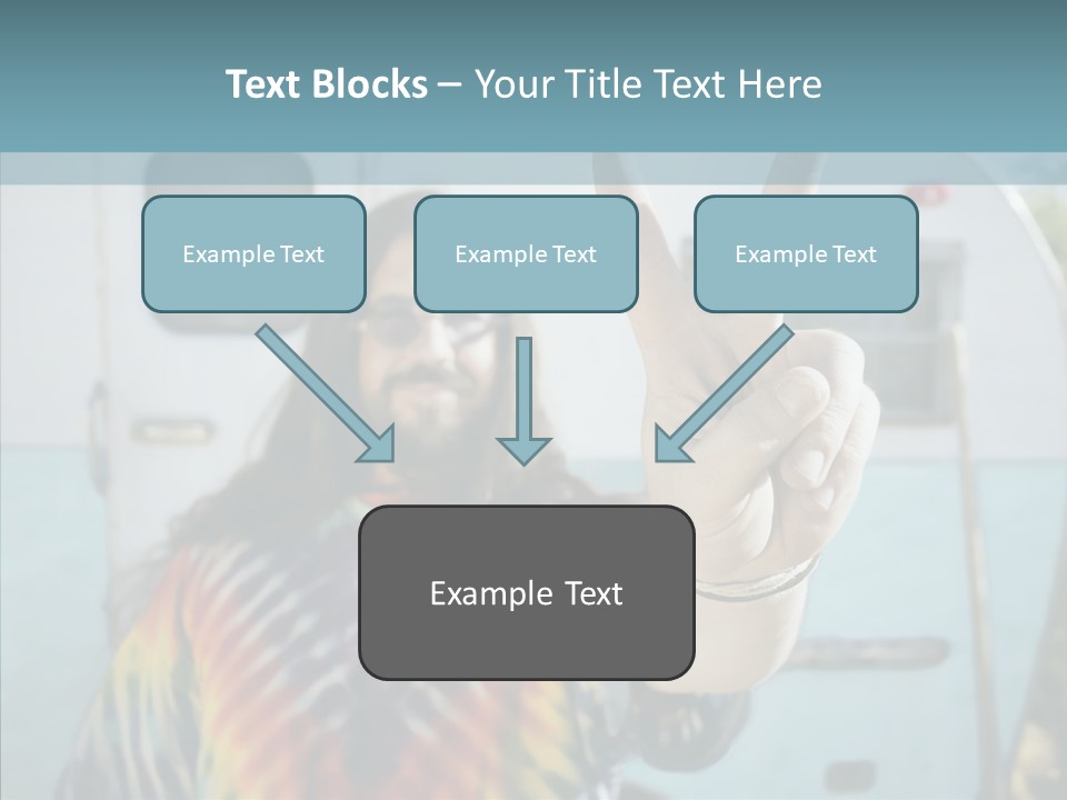 Happy Sign Finger PowerPoint Template
