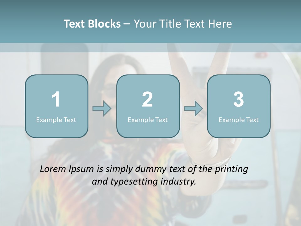 Happy Sign Finger PowerPoint Template