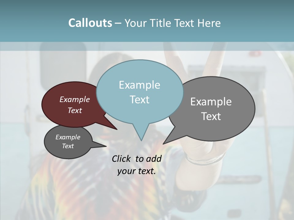 Happy Sign Finger PowerPoint Template