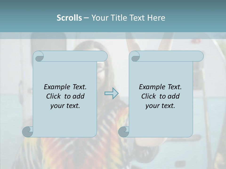 Happy Sign Finger PowerPoint Template
