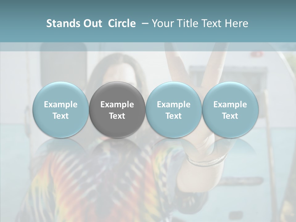 Happy Sign Finger PowerPoint Template