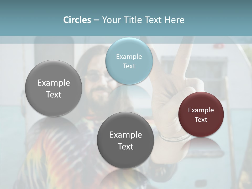 Happy Sign Finger PowerPoint Template