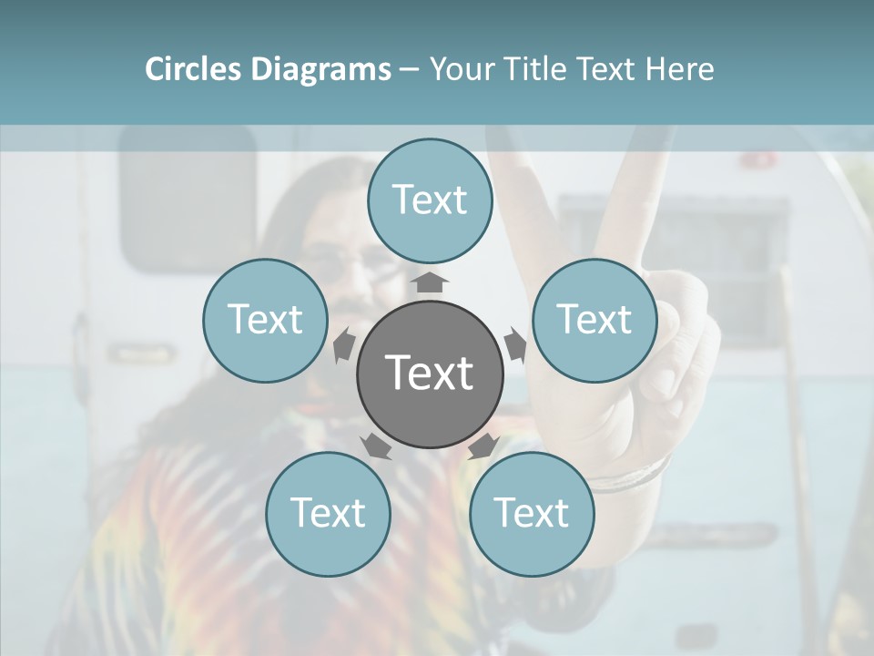 Happy Sign Finger PowerPoint Template