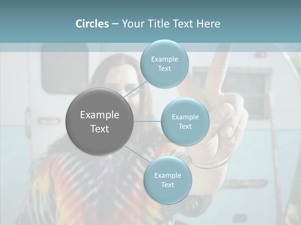 Happy Sign Finger PowerPoint Template