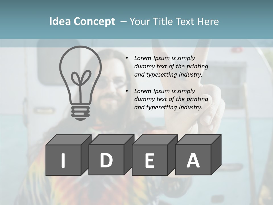 Happy Sign Finger PowerPoint Template