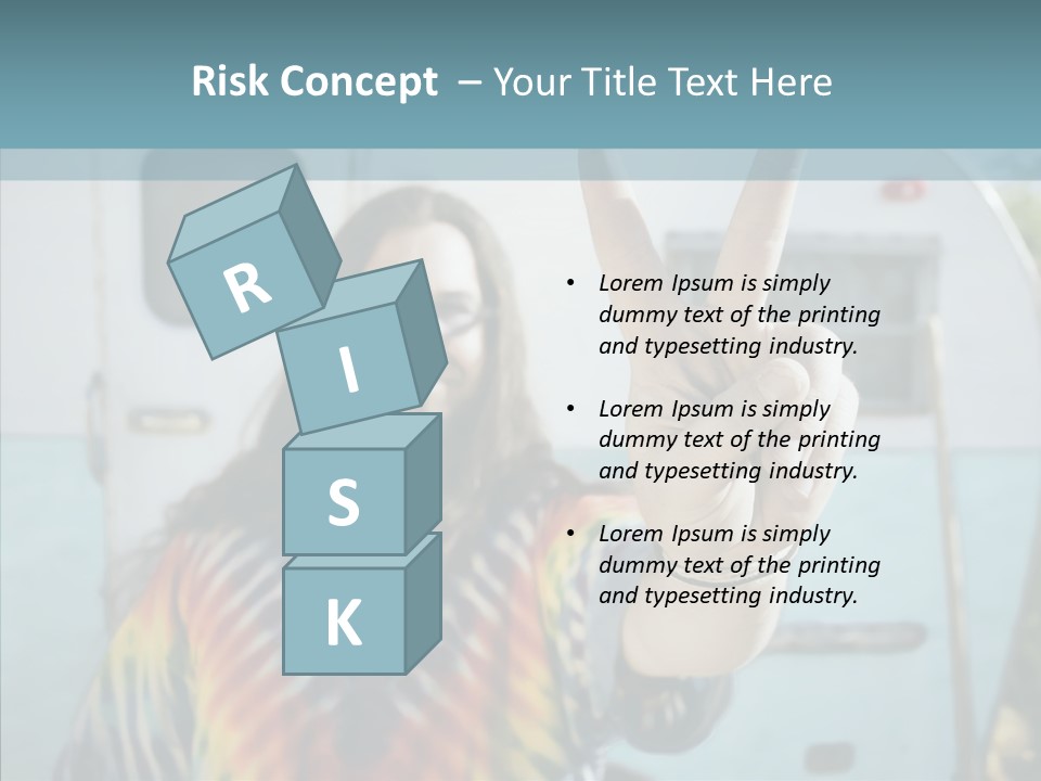 Happy Sign Finger PowerPoint Template