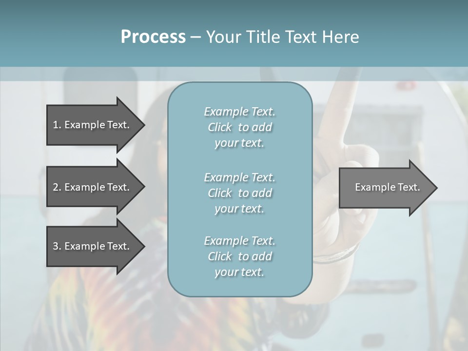 Happy Sign Finger PowerPoint Template