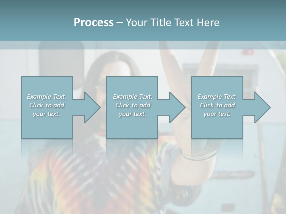Happy Sign Finger PowerPoint Template