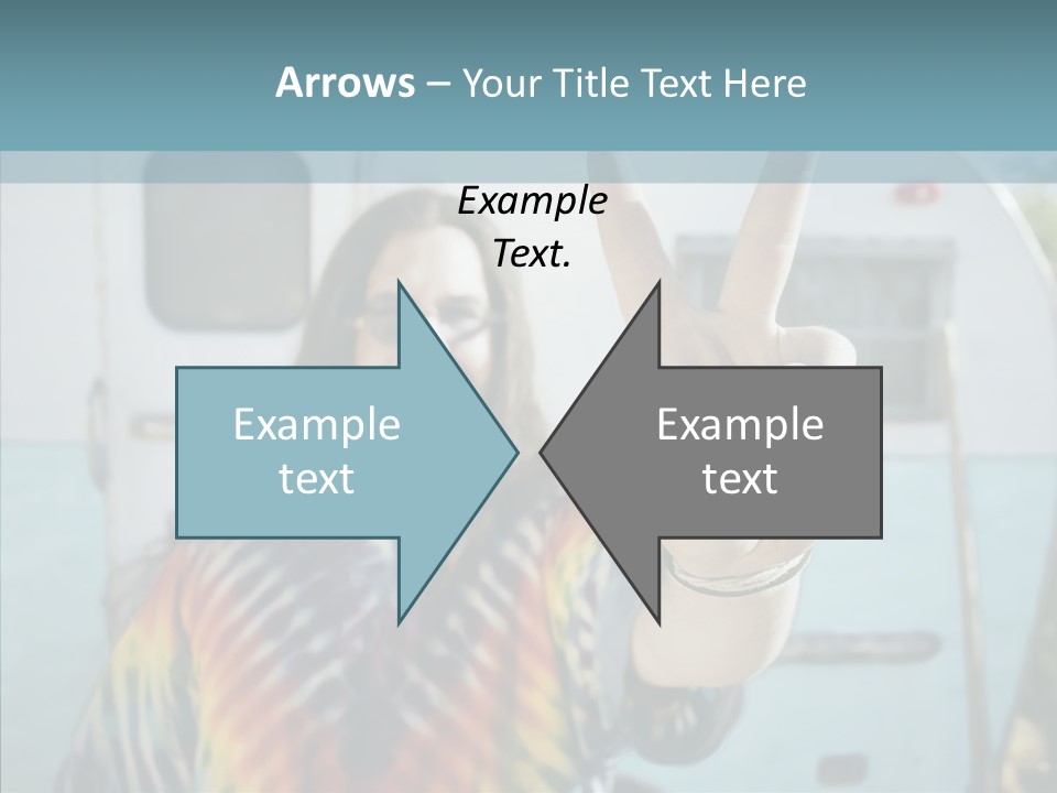 Happy Sign Finger PowerPoint Template