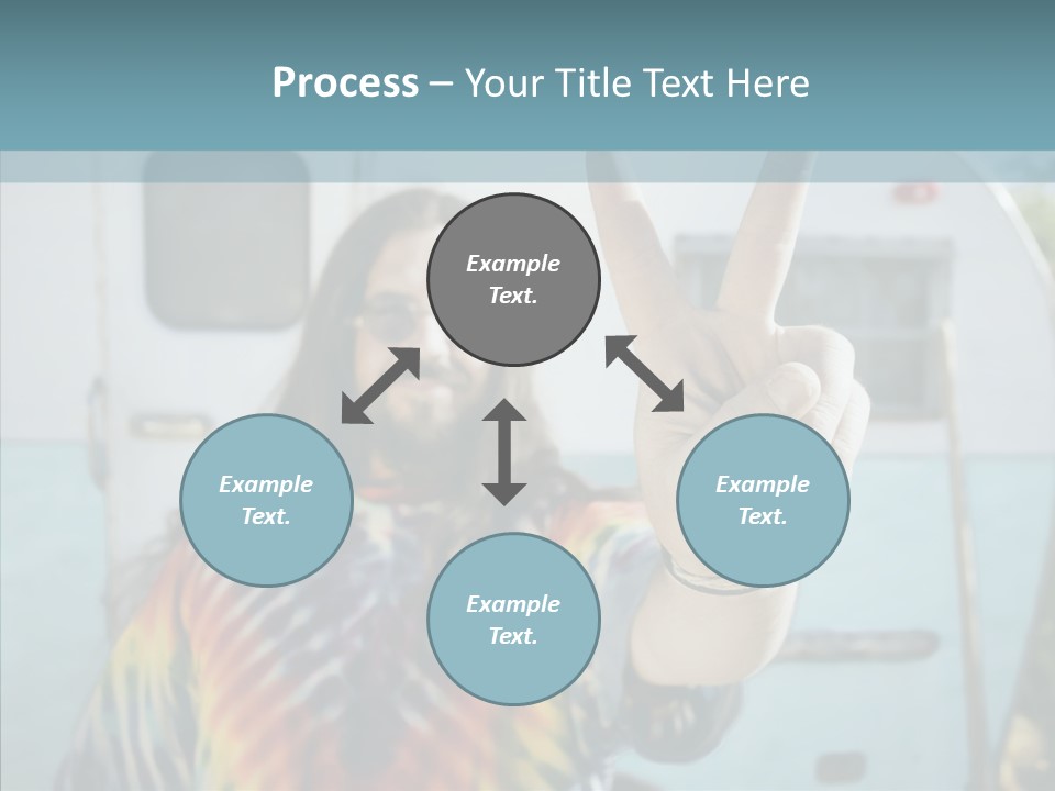 Happy Sign Finger PowerPoint Template