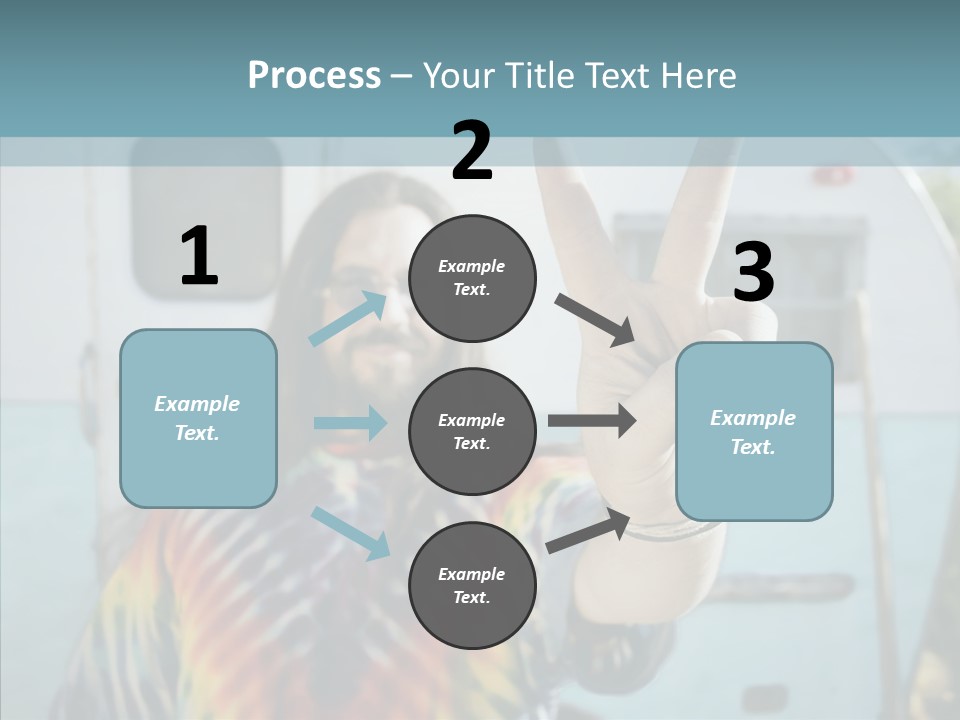 Happy Sign Finger PowerPoint Template