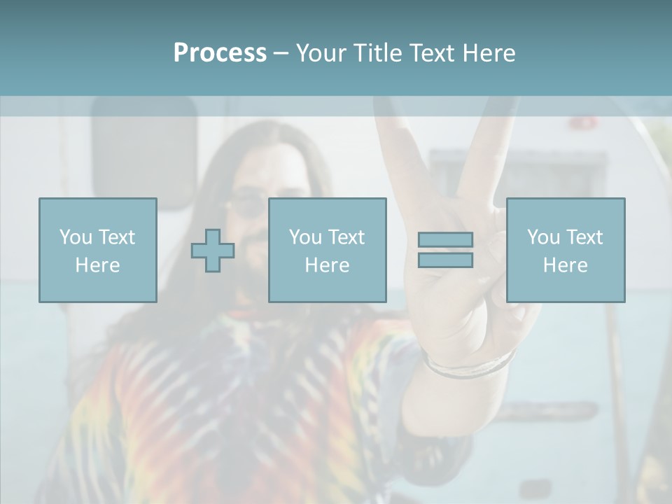 Happy Sign Finger PowerPoint Template