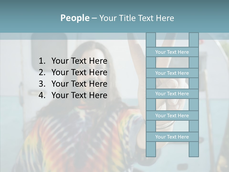Happy Sign Finger PowerPoint Template
