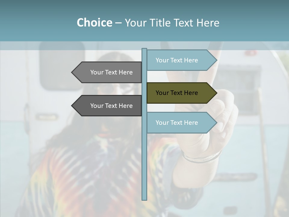 Happy Sign Finger PowerPoint Template