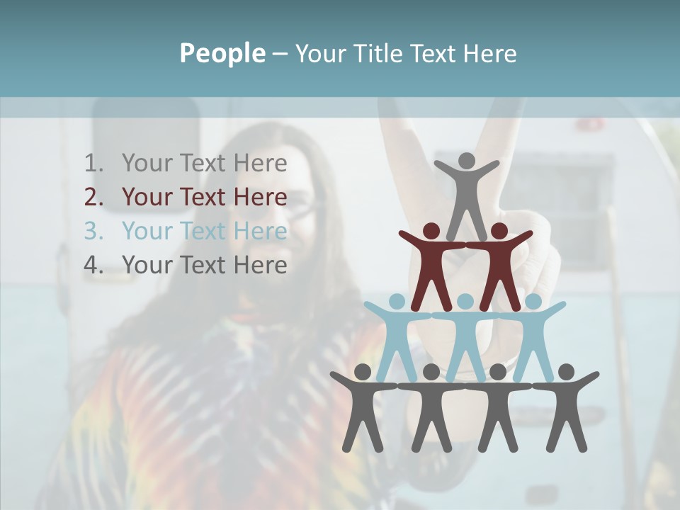 Happy Sign Finger PowerPoint Template