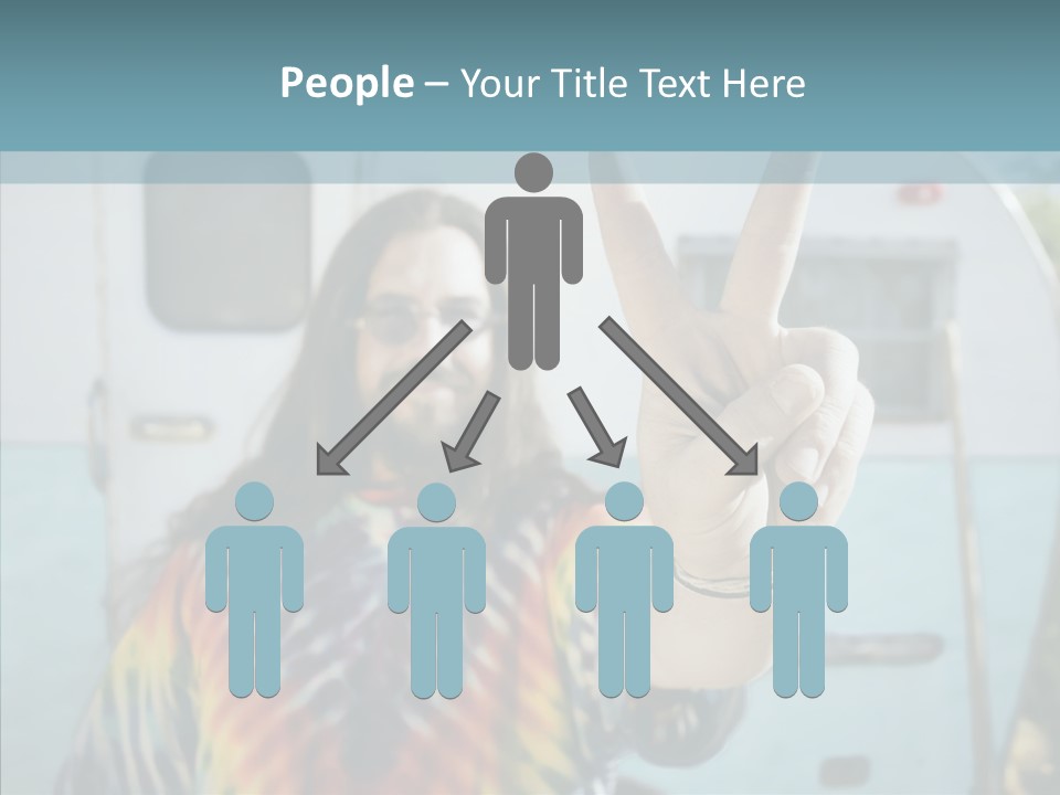 Happy Sign Finger PowerPoint Template