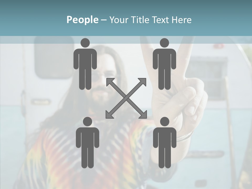 Happy Sign Finger PowerPoint Template