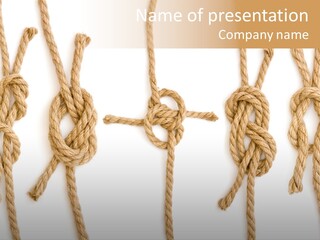 Weave Rope Firm PowerPoint Template